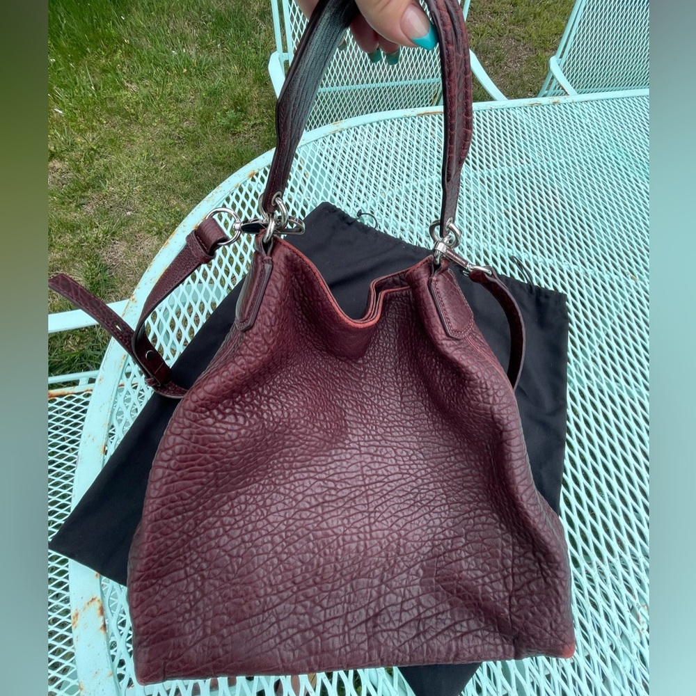 Alexander Wang Brown Shoulder Bag with Pebbled Texture